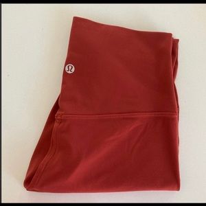 Lululemon leggings Rust color. (Size 12)